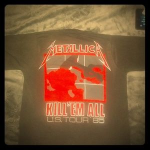 Vintage Metallica kill'em all U.S. TOUR '85 T SHIR